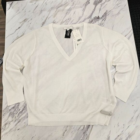 Vince Off-White V-Neck Sweater - Picture 1 of 6